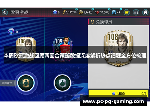 本周欧冠激战回顾两回合策略数据深度解析热点话题全方位梳理 本周欧冠激战回顾两回合策略数据深度解析热点话题全方位梳理